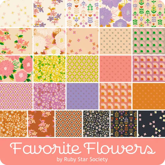 Favorite Flowers Fat Quarter Bundle Collaborative for Ruby Star