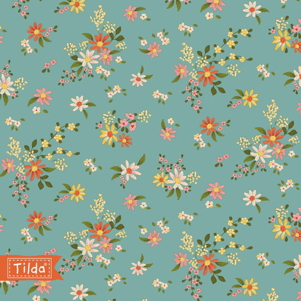 Tilda Chic Escape - Peacock Tree in Grey - 100455 - Half Yard