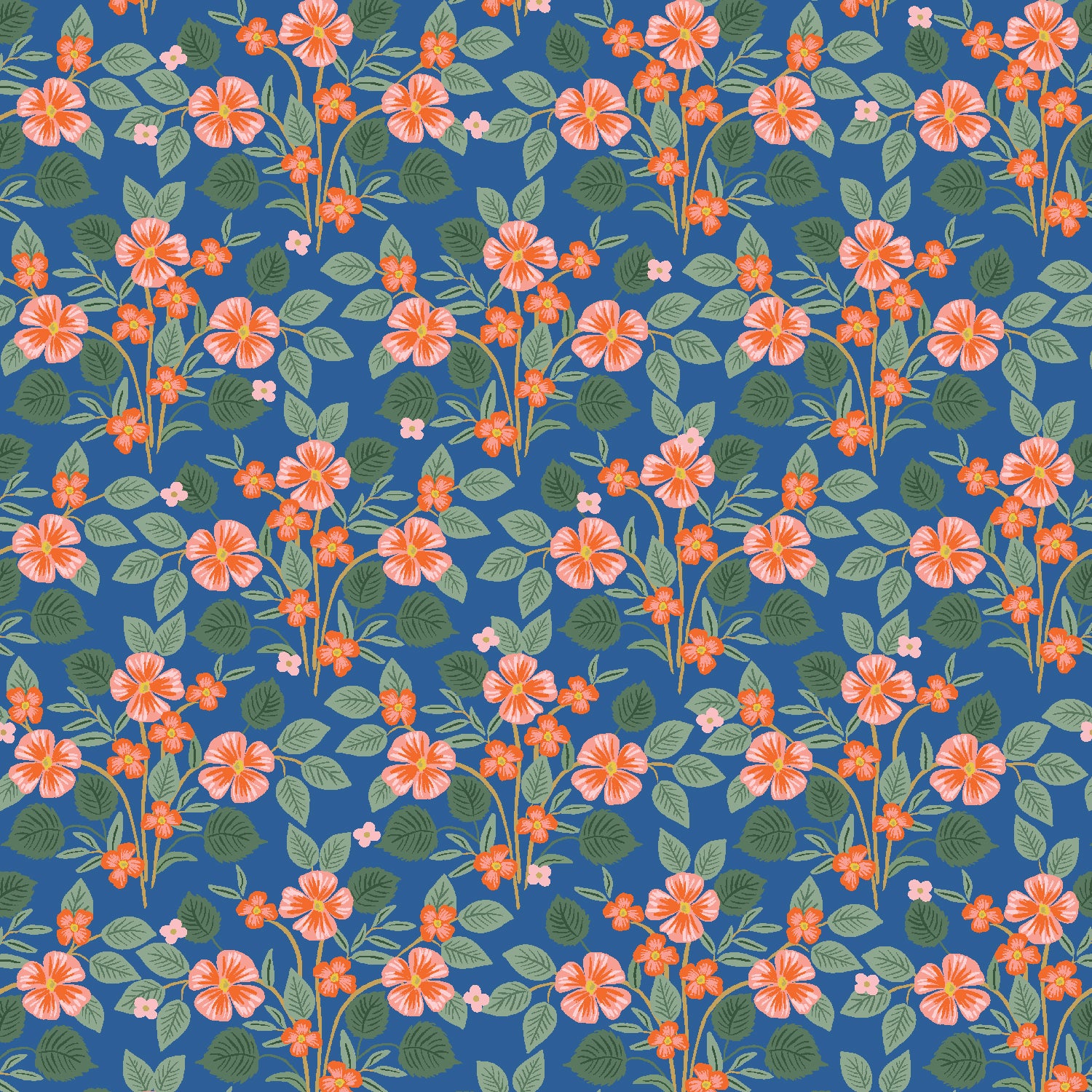Bramble, Briar in Navy by Rifle Paper Co. for Cotton+Steel – SewitUp